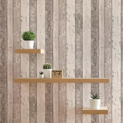 Produktbild von TADESSI Tapete Holz Gianluca M1-No.861 Vliestapete Braun Creme Tapete in Holzoptik Wohnzimmer Schlafzimmer Küche
