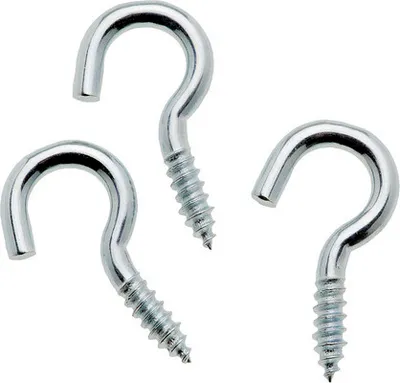 Produktbild von Schraubhaken verzinkt offen 12x5 mm 24 Stück
