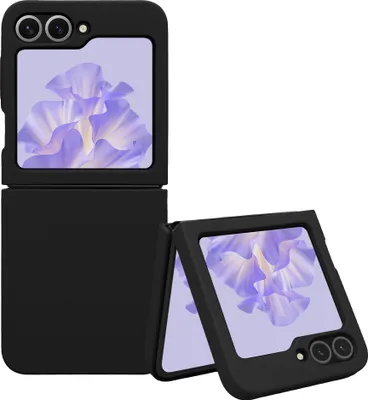 Produktbild von kwmobile Flip Soft Case kompatibel mit Samsung Galaxy Z Flip6 Hülle - Silikon Cover für Foldable Handy - Handyhülle in Schwarz