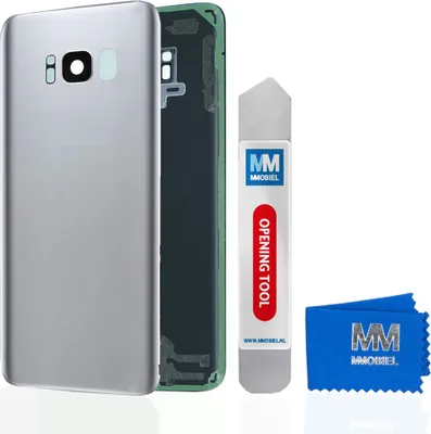 Produktbild von MMOBIEL Akkudeckel mit Linse für Samsung Galaxy S8 G950 (SILBER) Backcover