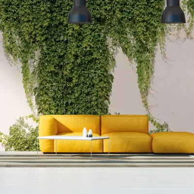 Productafbeelding van Profhome 392271-GU Fotobehang 3D mat groen crèmewit 3,71 m x 2,8 m