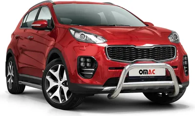 Obrázek produktu pro Ochranná lišta předního nárazníku pro Kia Sportage 2015-2021 s ocelí ABE stříbrná
