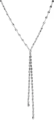 Produktbild von 925er Sterlingsilber Kette Y-Design diamantiert rhodiniert