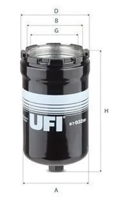 Produktbild von UFI Filter Arbeitshydraulik 87.032.00