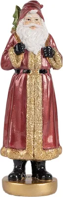 Produktbild von Clayre & Eef Weihnachtsdekorationsfigur Weihnachtsmann 6x5x15 cm Rot Kunststoff