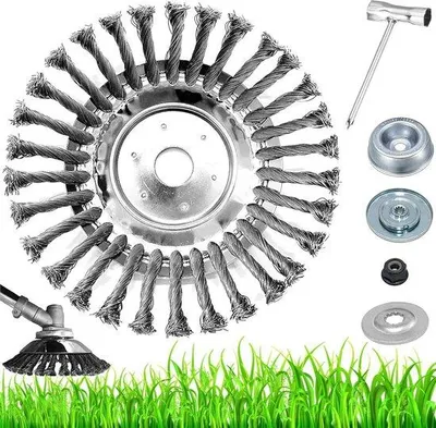 Produktbild von Famanu Drahtbürste 15 cm für Motorsensen - Unkraut- und Moosentferner