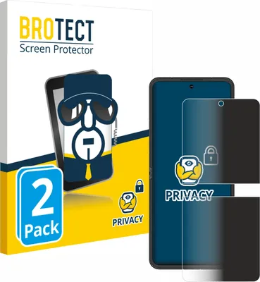 Produktbild von 2x BROTECT Sichtschutzfolie für Nubia Flip 5G Anti-Spy Privacy Sichtschutz Blickschutz Folie Blaulicht-Schutz