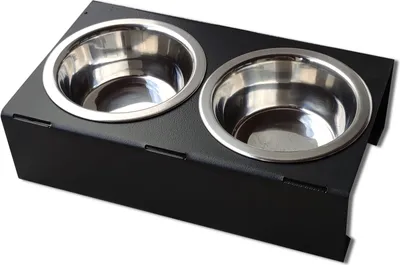 Image de Station d'alimentation Mangeoires pour chiens Support de gamelle avec double nourriture et eau Gamelles pour chiens 0,45 l