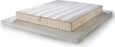 Image de Matelas en latex Natura 120x200 cm, hauteur 20 cm RG75 - noyau à 3 couches avec 7 zones de latex naturel Oeko-Tex Letti Moderni
