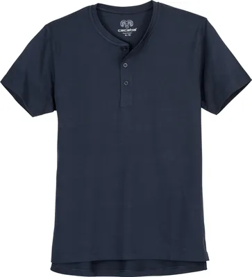 Produktbild von Ceceba T-Shirt Übergröße navy Knopfleiste