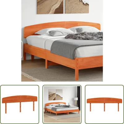 Produktbild von The Living Store Kopfteil Wachsbraun 180 cm Massivholz Kiefer