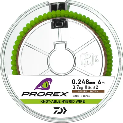 Produktbild von DAIWA Prorex Hybrid Knotable Wire Brown 6 m 3,7 kg
