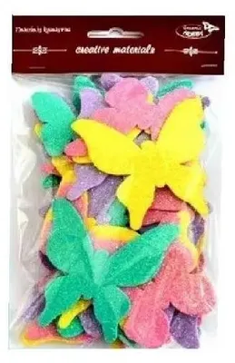 Immagine prodotto di Farfalle glitterate, 52 pezzi - Galeria Hobby