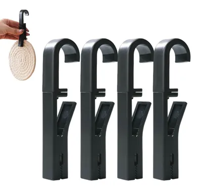 Productafbeelding van Set van 4 Kledingclips voor de Was met Rotatiefunctie
