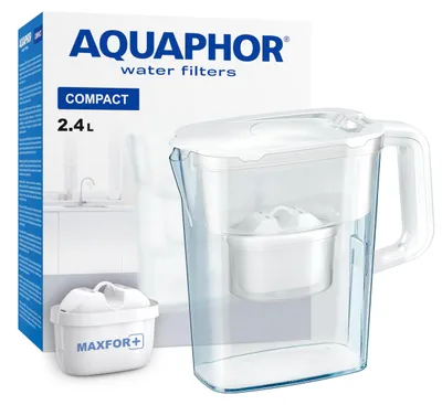 Wasserfilterkanne Compact 2,4 L weiß mit Maxfor+ Filter