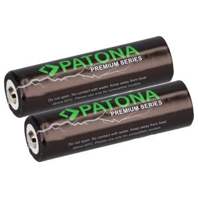 Immagine prodotto di 2x PATONA Premium 14500 celle ICR14500 batteria agli ioni di litio 3,7V 800mAh