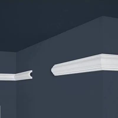 Produktbild von PROVISTON | Zierleiste | Polystyrol | 20 x 40 x 2000 mm | Weiß | Wandleiste | Überstreichbar | Einfache Montage | Hochwertig | Stabil und Leicht | 50 Meter