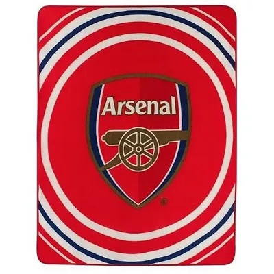 Produktbild von Arsenal FC Pulse Design Fleece Decke BS1477 (Einheitsgröße) (Rot)