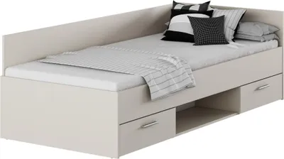 Produktbild von Kondela Bettrahmen mit Stauraum Boat 90 - Kaschmir