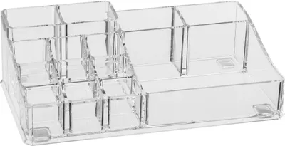 Immagine prodotto di 5five Simply Smart Organizer Selena mit 14 Fächern, Kunststoff, Transparent, 22.3 x 12.7 cm, 155910