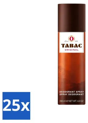 Immagine prodotto di 25 spray deodoranti antitraspiranti Tabac Original, 200 ml - Confezione  - 25 pezzi