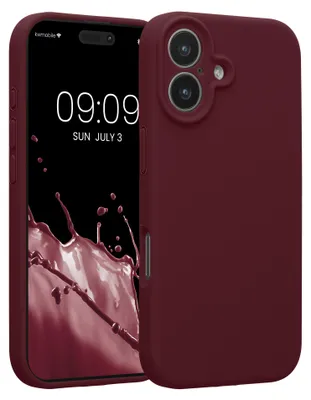 Produktbild von kwmobile Hülle kompatibel mit Apple iPhone 17 - Hülle Silikon gummiert - Handyhülle - Handy Case in Bordeaux Violett