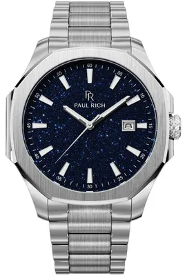 Obrázok produktu pre Pánske hodinky Paul Rich PR-46697 Mercer Aventurine Silver Blue 40,5 mm 5ATM