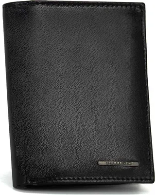 Imagen del producto de Billetera de cuero para hombre, modelo Bellugio, color negro