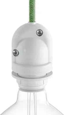 Immagine prodotto di Creative-Cables Portalampada E27 per esterno EIVA, protezione IP65 (termoplastica bianco) –per sistema MODULAIR – Membrana ermetica contro acqua e temporali