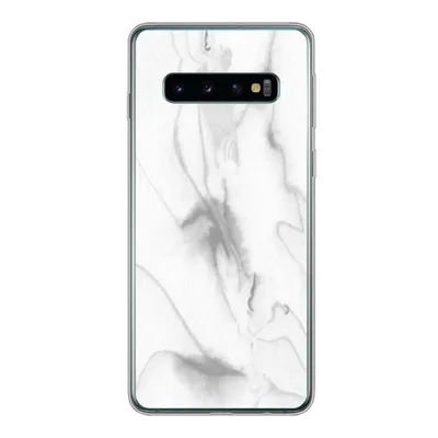 Produktbild von MuchoWow® Handyhülle Schutzhülle Hülle für Samsung Galaxy S10 Marmor - Grau - Weiß - Abstrakt - Marmoroptik Silikon Softcase Handy Hülle - Handytasche