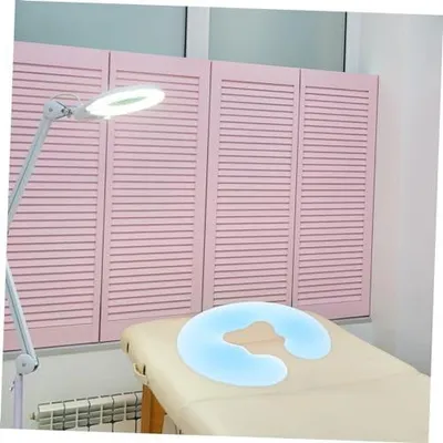 Produktbild von U-förmiges Silikonkissen mit Gesichtsöffnung für Massagen und Schönheitssalons, Blau – schützt das Gesicht vor Schmerzen und verbessert den Schlafkomfort im Büro und Salon