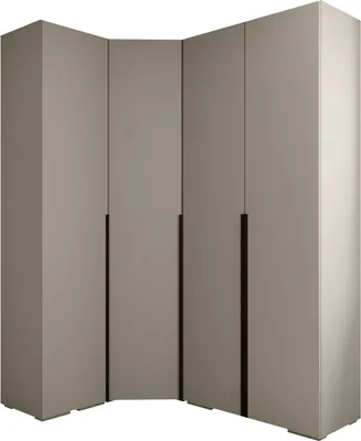 Produktbild von MEBLE KRYSPOL Inova 1 Möbelset Garderobe, 236,7x231,7x47cm - Kaschmir, Schwarz