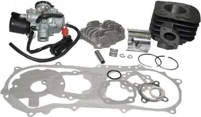 Produktbild von 70ccm Sport Racing Zylinder KIT + VERGASER 17,5 für LONGJIA LJ50QT-H LJ50QT-F 50 Zylinderkit