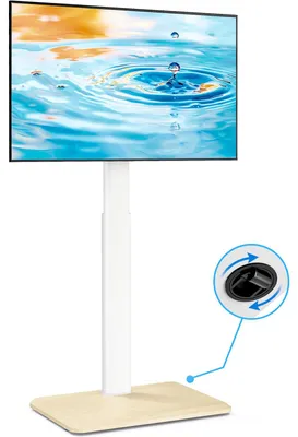 Immagine prodotto di Supporto TV mobile con ruote - Girevole in altezza regolabile - 24 - 55 pollici - Max 30 kg - Girevole 30°