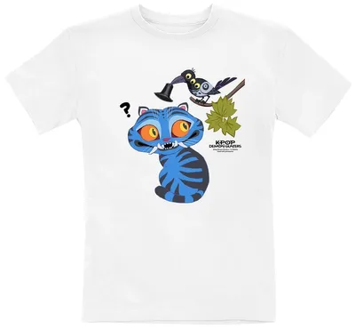 Produktbild von KPop Demon Hunters T-Shirt Damen Derpy And Sussie Hat weiß 116