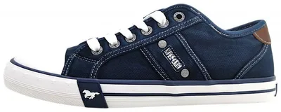Immagine prodotto di Scarpe da uomo Mustang, modello stringato sportivo, colore blu, ideali per il tempo libero