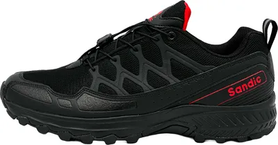 Produktbild von Nowaland Damen Herren Wanderschuhe Bequeme Trail Running Trekkingschuhe Outdoor Schuhe ,Schwarz/Rot,44
