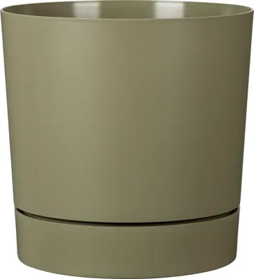 Produktbild von Runder Blumentopf mit Wasserreservoir – – Plano – Ø 39 – 32 L – H 38 cm – Moosgrün