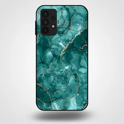 Obrázok produktu pre Smartphonica Puzdro na telefón pre Samsung Galaxy A32 5G s mramorovou potlačou - Zadný kryt z TPU s mramorovým dizajnom - Gold Green