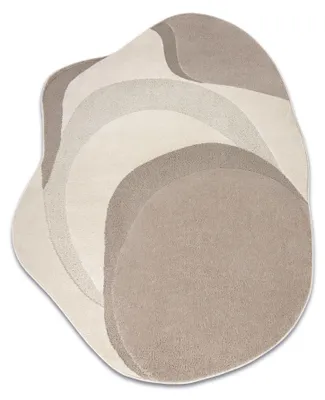 Produktbild von DUNE 8085 SHAPE Teppich creme / beige – Abstraktion, Struktur, unregelmäßige Form beige 240x330 cm