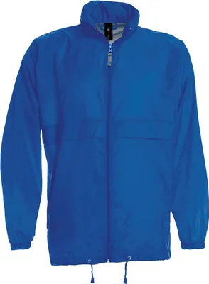 Produktbild von B&C Herren Windbreaker Jacke Windjacke Funktionsjacke Stehkragen Zip, Größe:XL, Farbe:Royal Blau
