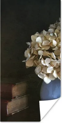 Produktbild von MuchoWow® Poster Hortensie - Stilleben - Blumen 60x120 cm - Wandschmuck