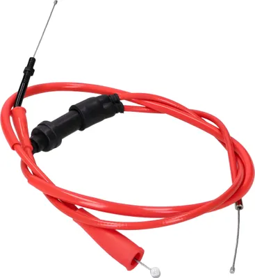 Obrázek produktu pro Kompletní plynové lanko Doppler PTFE červené pro Derbi Senda 00-, Gilera SMT, RCR -05