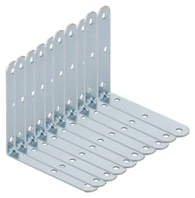 Produktbild von SOTECH Winkelverbinder L-Winkel abgerundet 100 x 100 x 19 mm – verzinkt (10 Stück)
