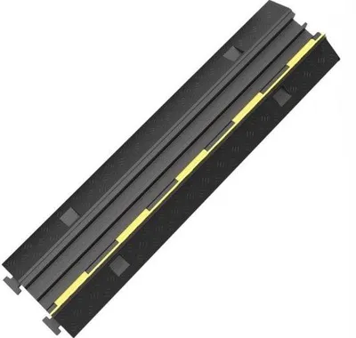 Immagine prodotto di Ponte per cavi nero/giallo - 2 canali - 1 pezzo - 100 cm