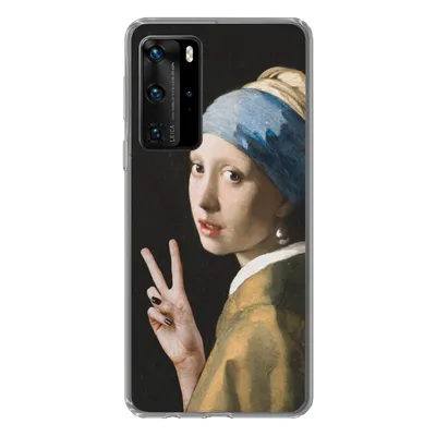 Produktbild von MuchoWow® Handyhülle Schutzhülle Hülle für Huawei P40 Pro Malerei - Vermeer - Alte Meister Silikon Softcase Handy Hülle - Schutz