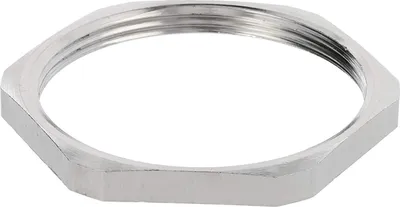 Produktbild von WISKA Gegenmutter PG36x1,588 GMS-36 Sechskant Messing (CuZn) vernickelt Farbe silber - 1 Stück