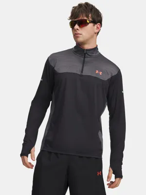 Produktbild von Under Armour UA Tech Utility 1/4 Zip T-Shirt für Herren – Schwarz SM