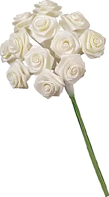 Produktbild von GLOREX Diorröschen 12 Blüten creme