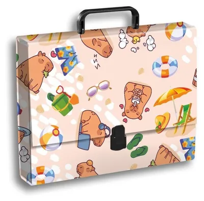Produktbild von Teczka z rączką A4 Penmate Kapibara plaża
